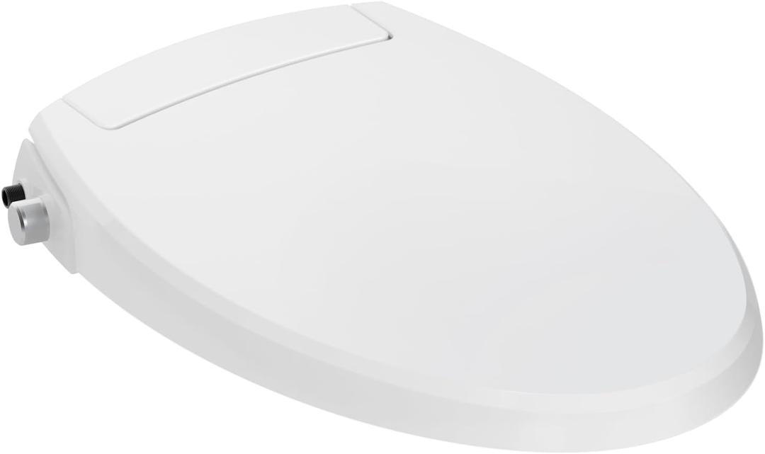 Clirass Non-Electric Bidet Toilet Seat, Fit Elongated Toilet