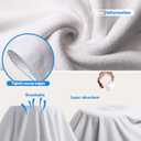 Mixweer 2 Pcs Oversized Bath Towels, 40 x 80 Inch Giant Microfiber Jumbo Bath Sheets Ultra Soft Bathroom Microfiber Quick Dry Absorbent Shower Towels for Spa Camping Beach (White)