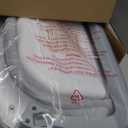 MoreFeel Collapsible Baby Bathtub for Newborn with Thermometer & 1 Hooded Towel & 1 Soft Floating Cushion,Portable Travel Bathtub with Drain Hole, Durable Foldable Baby Tubs for Infants to Toddler (Grey)