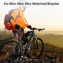 Yeesport Motorized Bike Fuel Tank, 4L/1 Gal, Fits 49CC-80CC Bikes, Easy Install, Includes Tank Cap & Switch Valve, Black