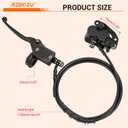 Mini Bike Rear Hydraulic Disc Brake Kit 7/8 Left Brake Master Cylinder Compatible with Coleman B200RSV B200 200cc Mega Moto B212 Minibike Parts 67" Hose