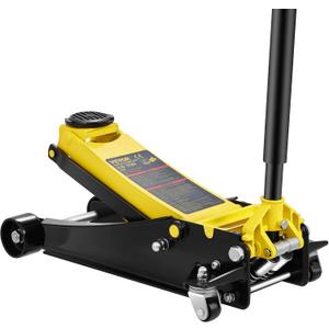 VEVOR 4 Ton Low Profile, Heavy-Duty Steel Racing Floor Jack with Dual Pistons Quick Lift Pump, Lifting Range 3.94"-20.98"