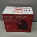 GSPSCN 6X Faster Inflation Tire Inflator Heavy Duty Double Cylinders with Portable Bag- Car AccessoriesMetal 12V Air Compressor Pump 150PSI with Adapter for Car, Truck, SUV Tires, Dinghy, Air Bed (Silver)