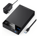 UGREEN External Hard Drive Enclosure for 3.5 2.5 Inch SATA SSD HDD USB 3.0 to SATA III Hard Drive Case with UASP 12V Power Adapter Compatible with WD Seagate Toshiba Samsung Hitachi PS5 Xbox