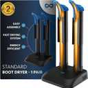 Everlasting Comfort Boot Dryer for Work Boots  Easy-to-Use, Silent & Energy-Efficient Boot Warmer and Shoe Dryer for Sneakers, Electric Fanless Convection Design to Reduce Odor (1 Pair)