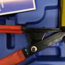 Orion Motor Tech Brake Bleeder Kit with Hand Vacuum Pump and Adapters, Brake Bleeding Kit for Brake Fluid Power Steering Fluid More, Vacuum Brake Bleeder Pump with Pressure Gauge (Blue)