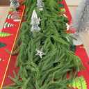 Christmas Garland Norfolk Pine Garlands Artificial Greenery Garland for Mantle Table Fireplace Stairs Christmas Decor Garland Windows Porches Holiday Garlands Indoor Outdoor Decoration (5FT)