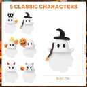 Ghostees Mystery Phone Buddy, Stick-On Halloween Ghost & Pumpkin Phone Topper, Halloween Cute-Ghost Phones Charm Cute Cling Decoration For All Smartphone(6Pcs)