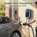 Fullwatt Level 2 EV Charger 50A/12KW, 240V Hardwired 25FT, Blue
Level 2 EV Charging, WiFi App and Bluetooth enabled, RFID access, IP65, J1772 plug Connector & Display