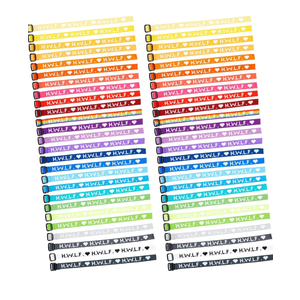 Zodaca 52-Pack Woven HWLF Bracelets for Men and Women - Adjustable He Would Love First Bracelet for Inspirational Gifts, Church Fundraisers, Sunday School (26 Assorted Colors)