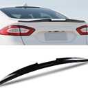 Glossy Black Truck Spoiler Fit for Ford Fusion 2013-2020Abs Material Rear Spoiler Wing Lip,Punch-Free Installation Rear Tail Wing