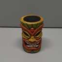 qzzwbbtc Tiki Head Solar Statue Light for Garden Decor and Bar Decoration (Red)