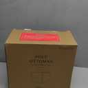 ZICOTO Beautiful Boucle Pouf Ottoman and Foot Rest - Elevate Your Living Room Decor with Lightweight Comfort and Charm - A Round Modern Foam Filled Foot Stool Perfect to Rest Your Feet (Beige)