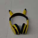 eKids Pokemon Kids Bluetooth Headphones, Wireless Headphones with Microphone Includes Aux Cord, Volume Reduced Kids Foldable Headphones for School, Home, or Travel,Yellow