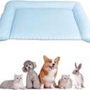 Dog Cooling Mat, Self-Cooling Pad for Dogs & Cats, 2025 New Portable Washable Pet Cooling Pad No Water or Electricity Needed, Indoor Outdoor Use for Home Use, Kennels, Crates, Cars (Blue, Medium)