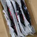 2024 Upgraded 19 Inch Wheel Covers Compatible with Tesla Model Y 2021 2022 2023 2024, 19 Inch Hubcaps Fit for Tesla Model Y 2021-2024 Accessories Set of 4 (Black Red)