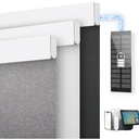 DENFOON Motorized Blinds with Remote, Blackout Roller Blinds for Windows