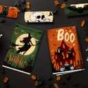 6Pcs Halloween Kitchen Hand TowelsGhost Trick or Treat Pumpkin Cat Bat Skull Tea Towel Dish Set Decorations for Holiday Bathroom Decor