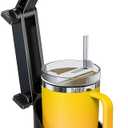 2-in-1 Cup Holder Cell Phone Holder for Your Car Bottle Friendly Cup Cell Phone Holder Mount for Car Height Adjustable Sturdy Fit 4-7 inches Phones