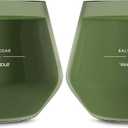 Yankee Candle Studio Medium Candle, Balsam & Cedar, 10 oz: Long-Lasting, Essential-Oil Scented Soy Wax Blend Candle | 40-65 Hours of Burning Time (Pack of 2)