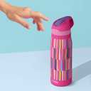 Ottle Cove Cruiser Stainless Steel Water Bottle - 24 oz Insulated Flask with Leak Proof Lid BPA-Free - Reusable Gym Water Bottle for Travel, Camping & Sports - Candy Stripes Allover