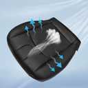 Driver Side Bottom Perforated Leather Seat Cover Black #G Compatible with Infiniti G37 2008 2009 2010 2011 2012 2013