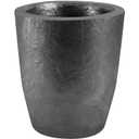Nelyrho #2-2.6kg Premium Black Graphite Crucible, Silicon Carbide Clay Furnace Cup for Melting Casting Refining Aluminum, Gold, Silver, Copper, Brass, Withstand High Temperature 1800/3272