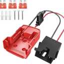 Battery Adapter 18V for Power Wheel Adapter Compatible with MIL 18V Battery with Wire Harness Connector Compatible with 12 Volt Power Wheel, 12AWG Wire with 40A Fuse