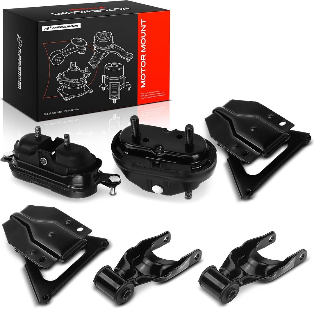 A-Premium 6 PCS Engine Motor and Transmission Mount Kit Compatible with Chevrolet Impala Monte Carlo & Buick Regal & Pontiac Grand Prix & Oldsmobile, Automatic Transmission, Replace# 22112600