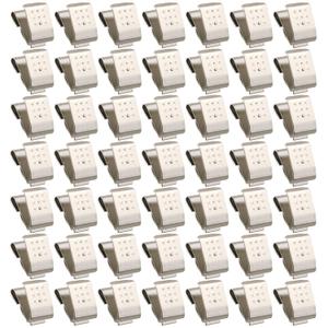 ZCZQC 50pcs 1 Cell Spring Steel Nickel Plating Leaf Spring Battery Contact