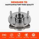 Front Wheel Hub Bearing Assembly Compatible with Chevy Cruze 2011-2015 1.4L 1.8L for Chevy Cruze Limited 16 Replacement 513315 2PCS
