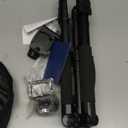 75" Camera Tripod, Aluminum Heavy Duty Camera Stand for ipad Phone, Travel Tripod with/Carry Bag/Phone Tablet Holder, Compatible with Canon Nikon Sony DSLR, Spotting Scopes, Max Load 15 Lb(Black)