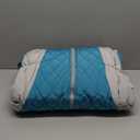 AOFITEE Fullbody Dog Coat Warm Fleece Dog Jacket, Windproof Dogs Winter Coat with Harness Built in, Reflective Turtleneck Dogs Snowsuit Puffer Jacket, Four Legged Snow Suit for Pet (Turquoise), XXX-Large