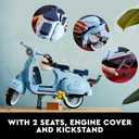 LEGO Icons Vespa 125 Model Building Kit - Vintage Italian Scooter DIY Craft Kit for Adults, Ages 18+ - Gift for Birthdays - Includes Kickstand for Easy Display - 10298, Large