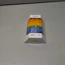 Dripless Hanukkah Candles Deluxe Sunburst Tri Colored Hand Decorated Hanukkah Candles 45 Count for All 8 Nights of Hanukkah 1-Hour Burn Time