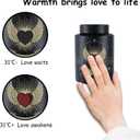 Pet Urn for Dogs and Cats Ashes, Memorials Stainless Steel Urn with a Variable Colour Love Heart to Present Endless Love, a Permanent Marker Pen for Adding Your pet's Name, for Large Dog and Cat