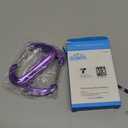 Outmate 12kN 3.2"x2" Heavy-Duty Carabiner Clips - Durable, Lightweight Aluminum Alloy Carabiners for Hiking, Camping, Keychains, Dog Leashes, Hammocks & More(Wire Gate, 2 Purple)