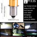 Deerma LED Maglight Bulb Replacement DC 3-30V for 3-16 C&D Cell 3W LED Flashlights, Brighter & Longer Lifespan Than Original(1 Pack)