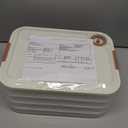 MANHONGYU 4-layer Food Storage Containers,Plastic Cookie Containers,Stackable Cookie Carrier, Dumpling Storage Box