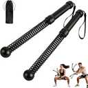 Weighted Ropeless Battle Ropes for Home Gym: 2PCS Heavy Duty Cordless Battle Ropes with Portable Storage Bag for Strength Building, HIIT Workout and Aerobic Training for Men & Women, Black 3