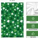 Artoid Mode Green Clover Shamrock St. Patrick's Day Kitchen Towels Dish Towels, 18x26 Inch Farmhouse Holiday Spring Decoration Hand Towels Set of 2