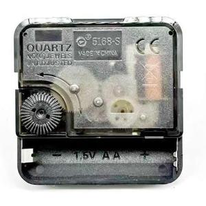 2 Pack Silent Sweep Quartz Clock Movement with Hook, Creative Minimalist Small Desk Clock Mechanism, 5168S Sweep Second Hand