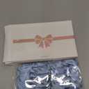 7Rainbows 30pcs Boutique 2.5" Light Blue Satin Ribbon Twist Tie Bows for Tying Up Packages Gift Wrapping