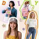 Goprety 142pcs Chenille Letter Patches Self Adhesive Stickers Chenille Patches Fluffy Stickers for Clothing Patches Backpacks Bags Holiday Parties Graduation Decorations