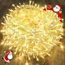 240LED 88Ft Connectable String Lights Indoor Outdoor Clear Wire | Warm White Christmas Lights | Twinkle Fairy Light Plug in with Timer for Bedroom Classroom Wedding Tree Patio Decor