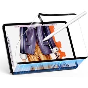 ESR Paper-Feel Magnetic Screen Protector for iPad Pro 12.9 Inch (6th/5th/4th/3rd Generation, 2022/2021/2020/2018), Write and Draw Like on Paper, Detachable and Reusable, Matte Finish