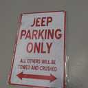 Vintage Metal Signs Car Room Decor for Boys Jeep Parking Only Garage Sign Funny Wall Decor for Men Bedroom