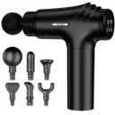 AYURA Massage Gun Deep Tissue, Muscle Massager Gun for Pain Relief, Percussion Massage Gun with 30 Speeds & 6 Heads, Portable Handheld Back Massage Gun for Athlets Men Women