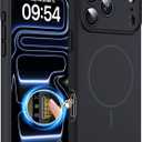 Magnetic for iPhone 17 Pro Max Case, Compatible with MagSafe, Integrated Silicone Camera Control Cover Protection, 3.0mm Thicken Silicone Phone Cover for 17 ProMax 6.9", Black