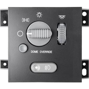 Headlight and Fog Light Switch for 1998-2004 Chevy Blazer S10 Pickup, 1998-2001 GMC Jimmy, 1998-2004 GMC Sonoma, 1999-2001 Oldsmobil Bravada - HeadLamp Dome Lamp Control, 15029237, 15755954